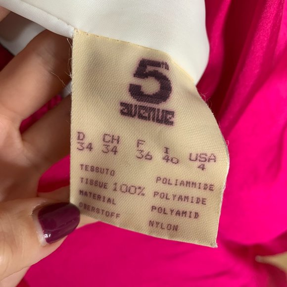 Vintage Skiing Jumpsuit 1980s 5th Avenue Italy Pink Retro Onesie US4 - Picture 12 of 13